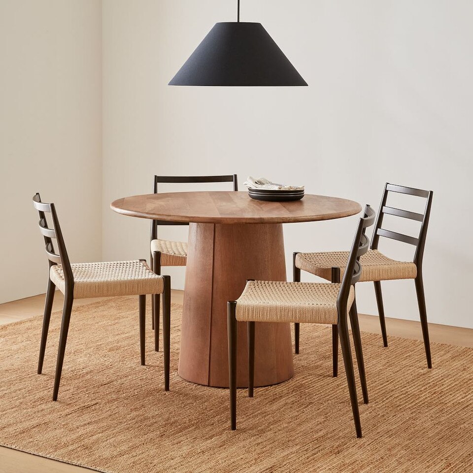 Anton Round Dining Table (112 cm) West Elm Australia